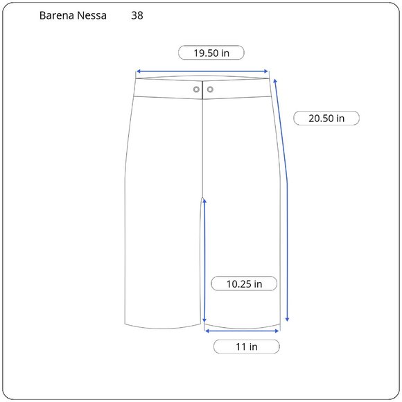 New Barena Nassa Stino Men's EU 54 / US 38 Ivory Cotton Button Fly Chino Shorts - Picture 3 of 8